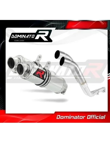 Silencieux slip-on Dominator GP1 pour Honda NX 650 Dominator RD02 (1988-1994)