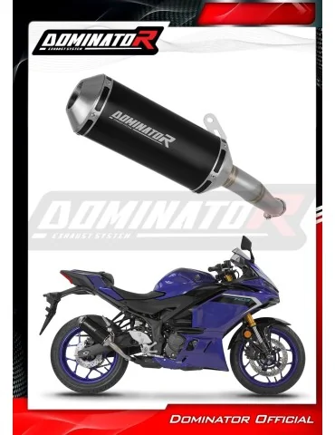 Silencieux slip-on Dominator OV G2 Noir pour Yamaha YZF-R3 (2025-2026)