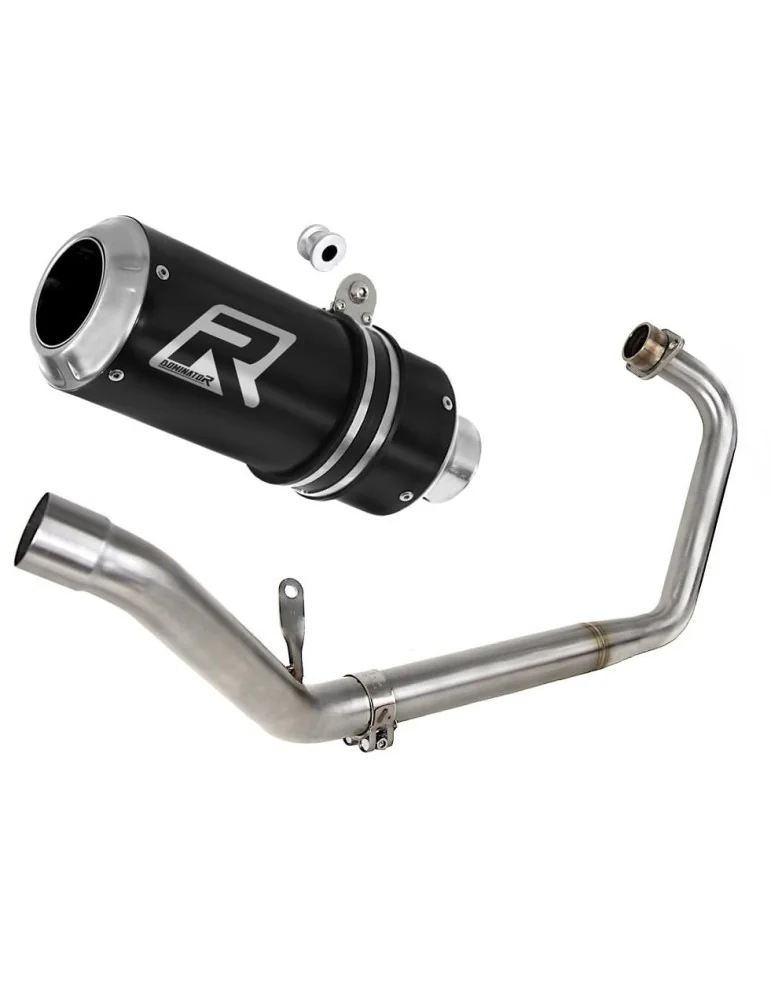 Ligne d'échappement complète inox Dominator GP Noir pour Honda CBR 150 R (2011-2016)