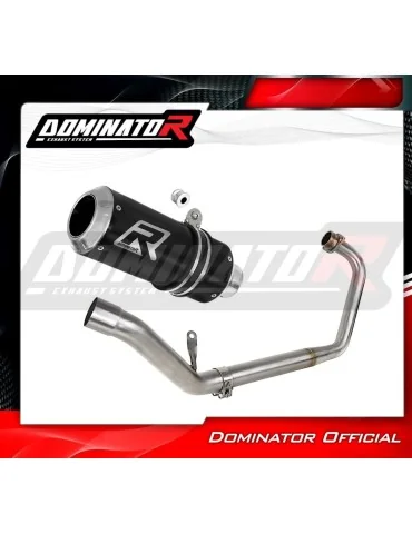 Ligne d'échappement complète inox Dominator GP Noir pour Honda CBR 150 R (2011-2016)