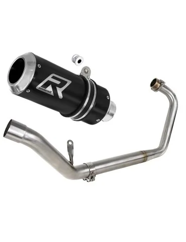 Ligne d'échappement complète inox Dominator GP Noir pour Honda CBR 125 R (2011-2018)