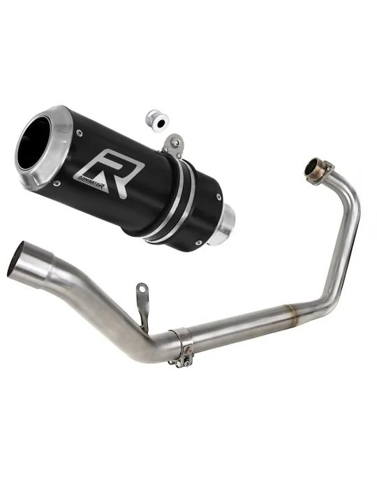Ligne d'échappement complète inox Dominator GP Noir pour Honda CBR 125 R (2011-2018)