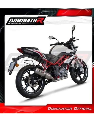 Ligne d'échappement complète inox Dominator OV G2 pour Benelli BN 125 (2018-2023)