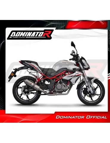 Ligne d'échappement complète inox Dominator OV G2 pour Benelli BN 125 (2018-2023)