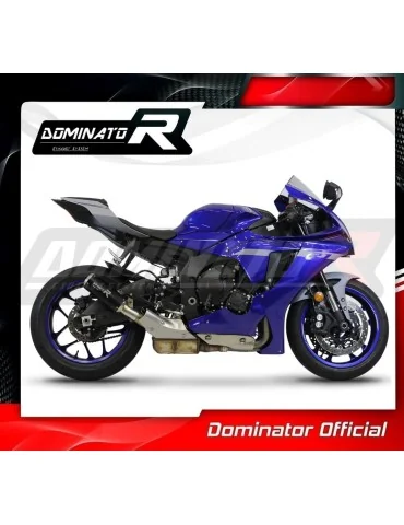 Silencieux slip-on homologué Dominator GP Noir pour Yamaha YZF R1 1000 RN49 (2017-2019)