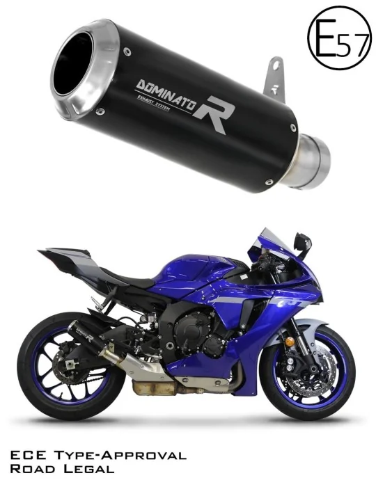 Silencieux slip-on homologué Dominator GP Noir pour Yamaha YZF R1 1000 RN32 (2015-2016)