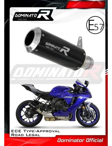Silencieux slip-on homologué Dominator GP Noir pour Yamaha YZF R1 1000 RN32 (2015-2016)