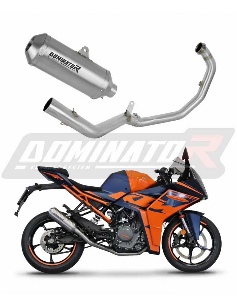 Ligne d'échappement complète inox Dominator OV G2 pour KTM RC 390 (2022-2024)