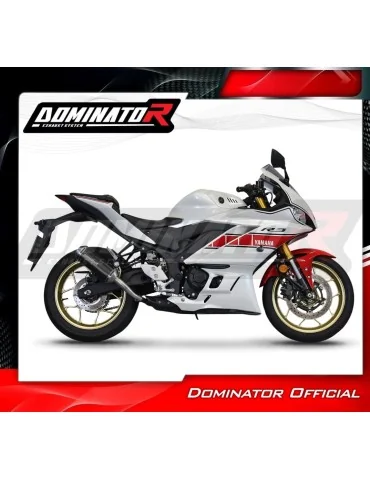 Silencieux slip-on Dominator OV G2 Noir pour Yamaha YZF-R3 (2019-2024)