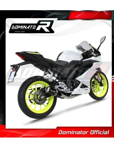 Ligne d'échappement complète inox Dominator GP Noir pour Yamaha YZF R125 (2021-2024)