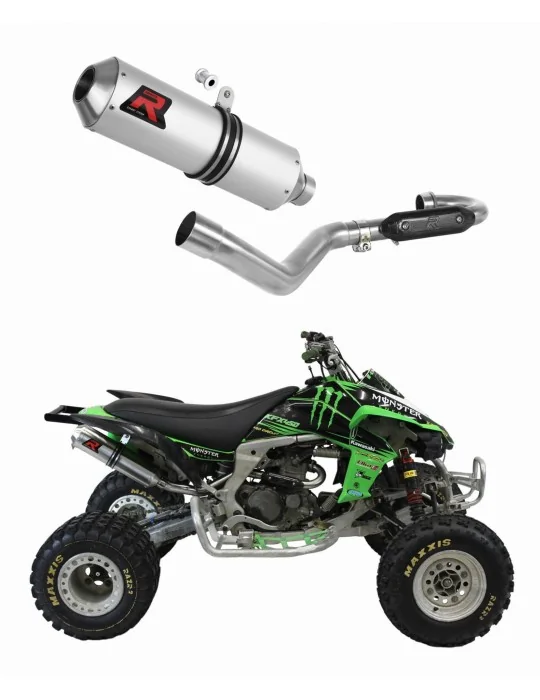 Ligne d'échappement complète inox Dominator MX pour Kawasaki KFX 450 (2008-2014)