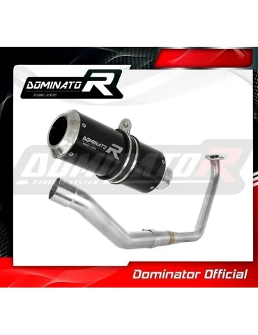 Ligne d'échappement complète inox Dominator GP Noir pour Yamaha YZF R125 (2019-2020)