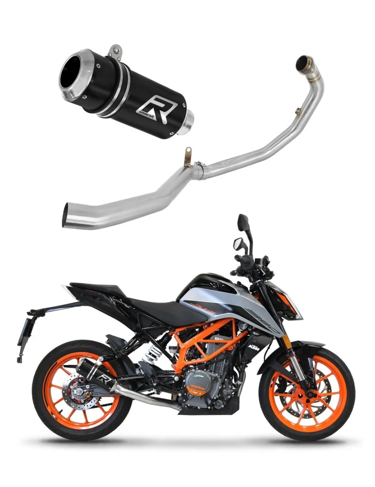 Ligne d'échappement complète inox Dominator GP Noir pour KTM 390 Duke (2021-2023)