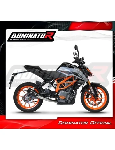 Ligne d'échappement complète inox Dominator GP Noir pour KTM 390 Duke (2021-2023)