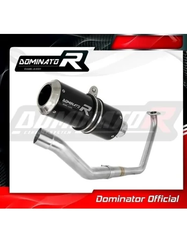 Ligne d'échappement complète inox Dominator GP Noir pour Yamaha MT 125 (2020)