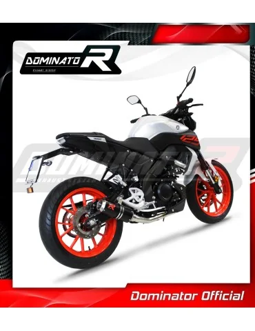 Ligne d'échappement complète inox Dominator GP Noir pour Yamaha MT 125 (2020)