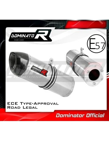 Silencieux bolt-on homologué Dominator HP1 pour Kawasaki ZX6R (1998-2002)