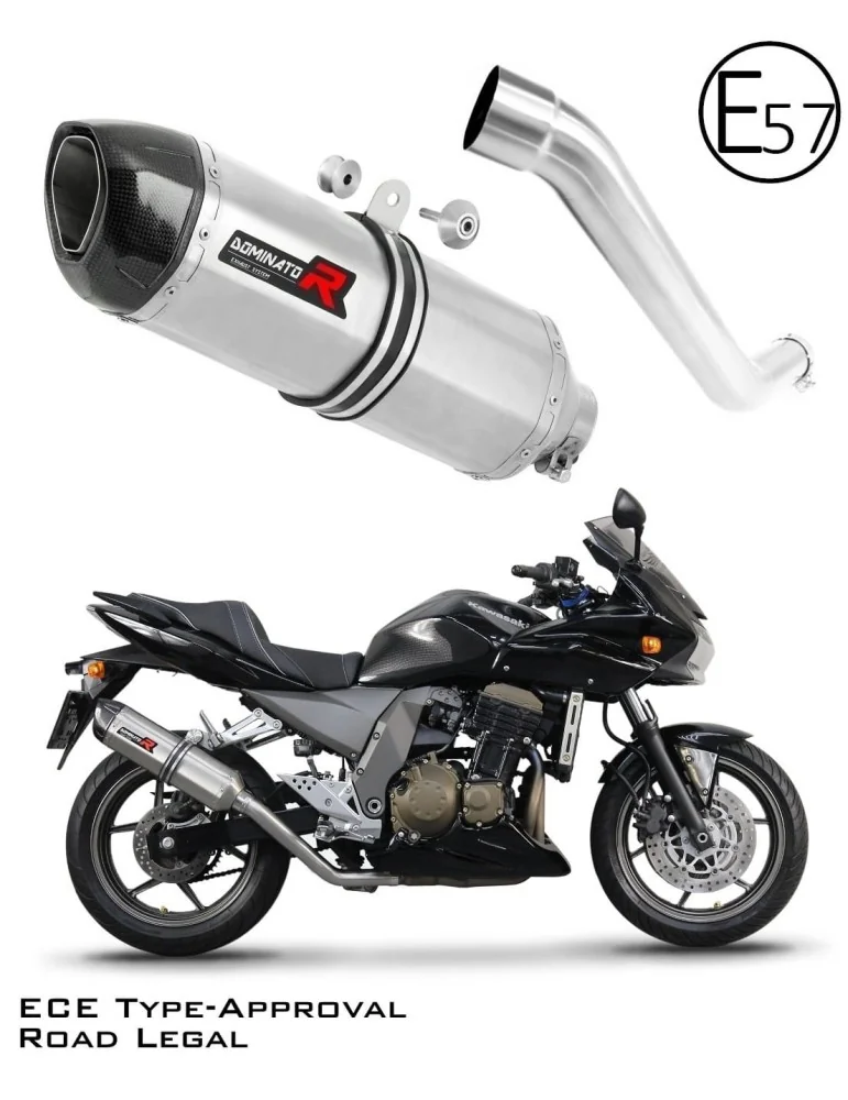 Silencieux slip-on homologué Dominator HP1 pour Kawasaki Z750 (2004-2006)