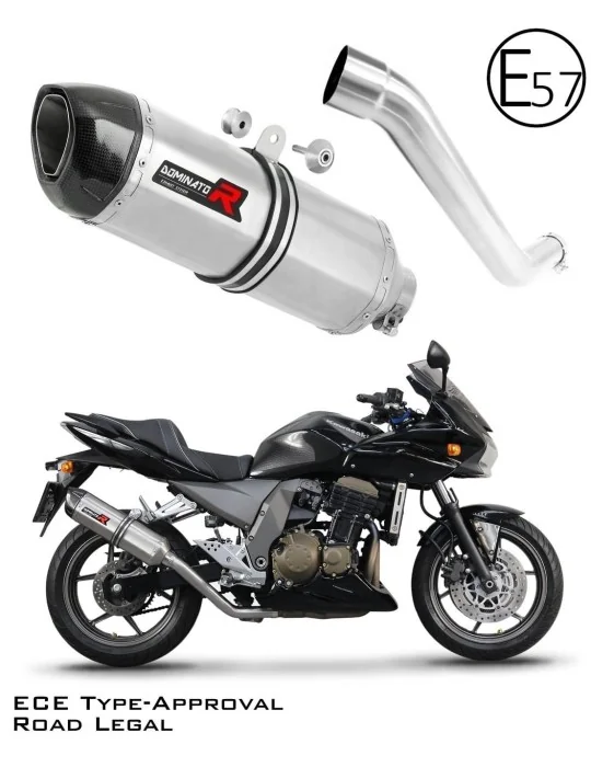 Silencieux slip-on homologué Dominator HP1 pour Kawasaki Z750 (2004-2006)