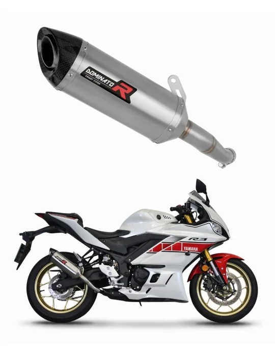 Silencieux slip-on Dominator HP8 pour Yamaha YZF-R3 (2019-2024)