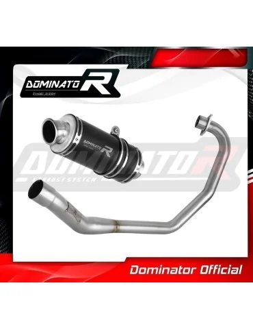 Ligne d'échappement complète inox Dominator GP1 Noir pour Honda CBF 125 (2009-2014)