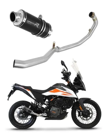 Ligne d'échappement complète inox Dominator GP1 Noir pour KTM 390 Adventure (2020-2024)