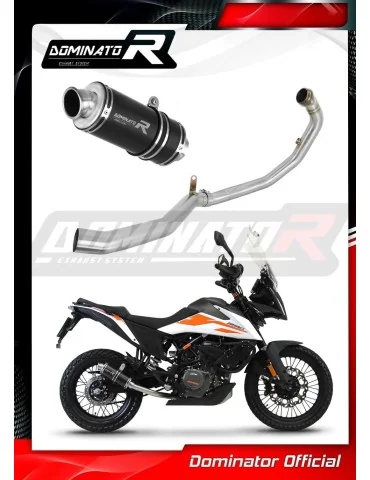 Ligne d'échappement complète inox Dominator GP1 Noir pour KTM 390 Adventure (2020-2024)
