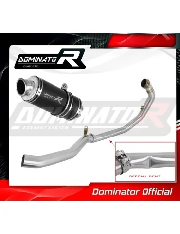 Ligne d'échappement complète inox Dominator GP1 Noir pour KTM 390 Adventure (2020-2024)
