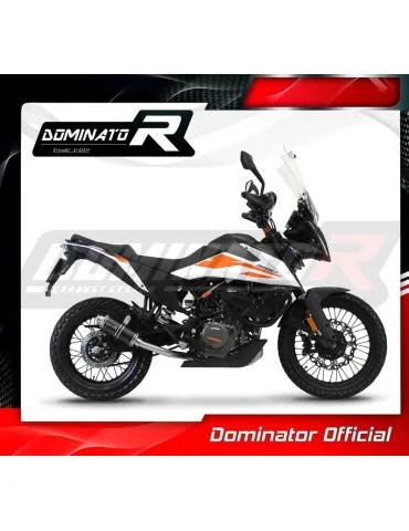 Ligne d'échappement complète inox Dominator GP1 Noir pour KTM 390 Adventure (2020-2024)