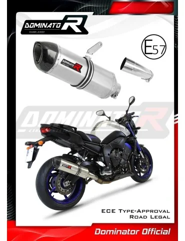 Silencieux slip-on homologué Dominator HP1 pour Yamaha FZ 8 N / FZ8 S Fazer (2010-2016)