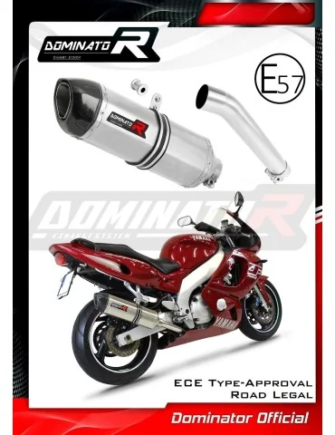Silencieux slip-on homologué Dominator HP1 pour Yamaha YZF 600R Thundercat (1996-2006)