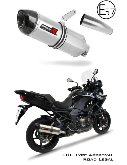 Silencieux slip-on homologué Dominator HP1 pour Kawasaki Versys 1000 (2019-2024)