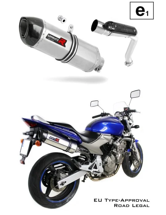Silencieux slip-on homologué Dominator HP1 pour Honda CB 600F Hornet (2003-2006)