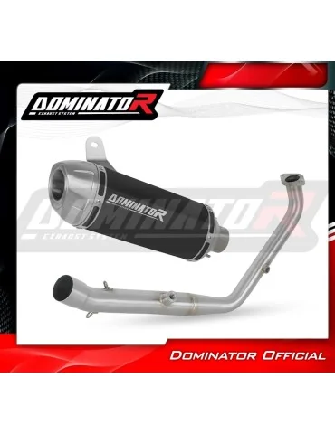 Ligne d'échappement complète inox Dominator S3 Noir pour Yamaha YZF R125 Euro 5+ (2024-2026)