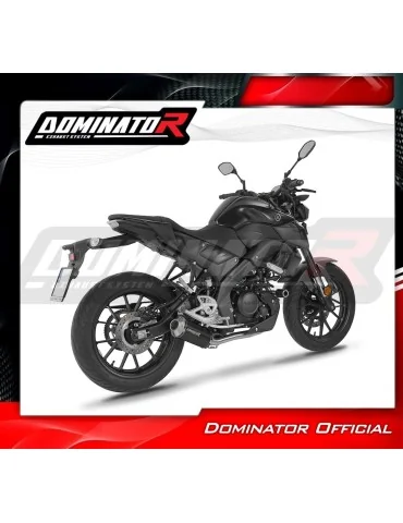 Ligne d'échappement complète inox Dominator OV G2 Noir pour Yamaha MT 125 (2020)