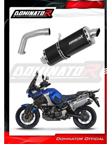 Silencieux slip-on Dominator P7 Noir pour Yamaha XT 1200Z Super Tenere (2010-2016)