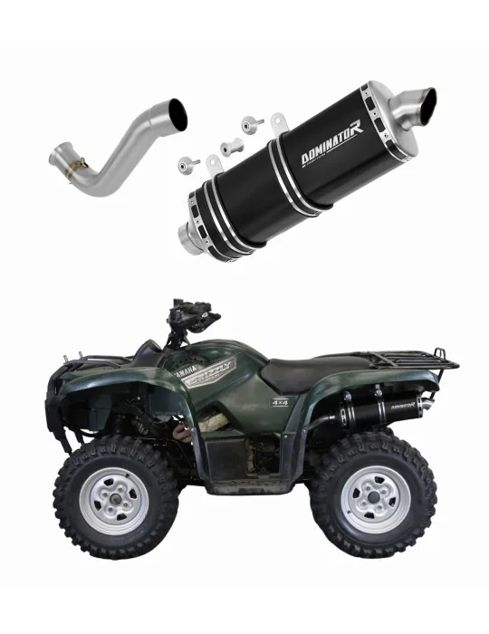 Silencieux slip-on Dominator P7 Noir pour Yamaha YFM 700 Grizzly (2007-2015)