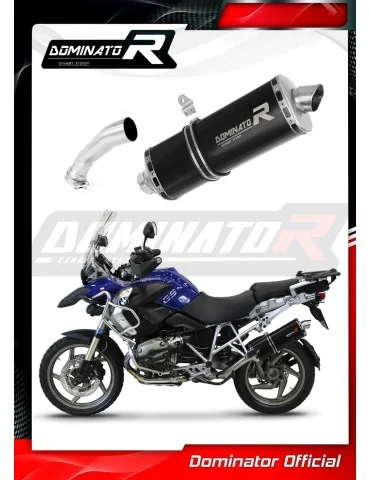 Silencieux slip-on Dominator P7 Noir pour BMW R1200GS Adventure (2004-2009)