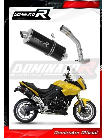 Silencieux slip-on Dominator P7 Noir pour Triumph Tiger 1050 (2006-2012)