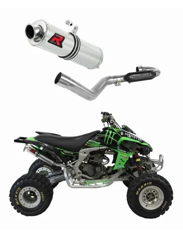 Ligne d'échappement complète inox Dominator GP1 pour Kawasaki KFX 450 (2008-2014)