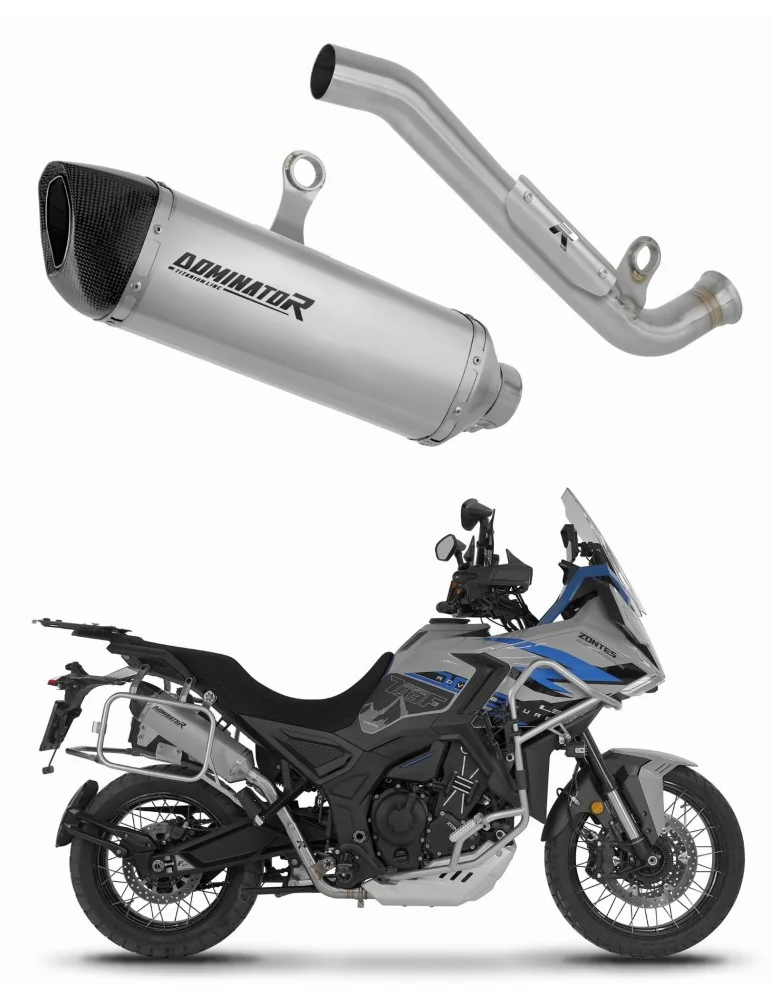 Silencieux slip-on Dominator HP6 Titane pour Zontes 703F (2025-2026)