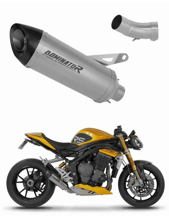 Silencieux slip-on Dominator HP8 Titane pour Triumph Speed Triple 1200 RS / RR (2021-2024)