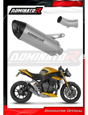 Silencieux slip-on Dominator HP8 Titane pour Triumph Speed Triple 1200 RS / RR (2021-2024)