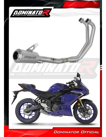 Ligne d'échappement complète inox Dominator GPS pour Yamaha YZF-R3 (2019-2024)