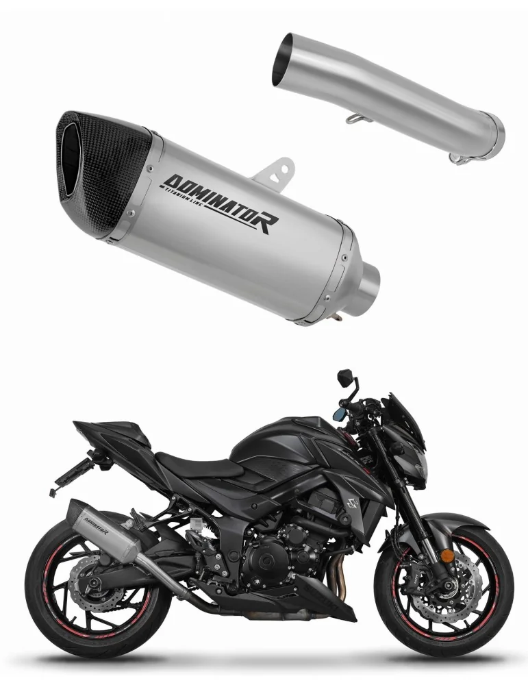 Silencieux slip-on Dominator HP6 Titane pour Suzuki GSX-S 750 (2017-2020)