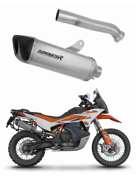 Silencieux slip-on Dominator HP6 Titane pour KTM 790 Adventure / R (2019-2025)