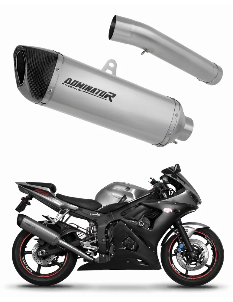 Silencieux slip-on Dominator HP6 Titane pour Yamaha YZF R6 (2003-2005)