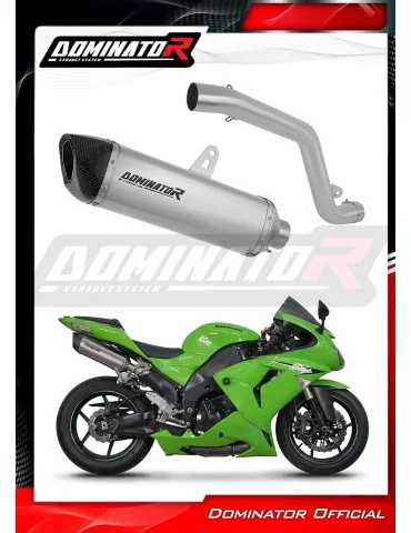 Silencieux slip-on Dominator HP6 Titane pour Kawasaki ZX10R (2006-2007) - réf. KA90DFT