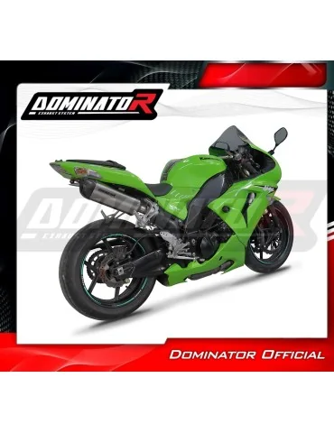 Silencieux slip-on Dominator HP6 Titane pour Kawasaki ZX10R (2006-2007) - réf. KA90DFT