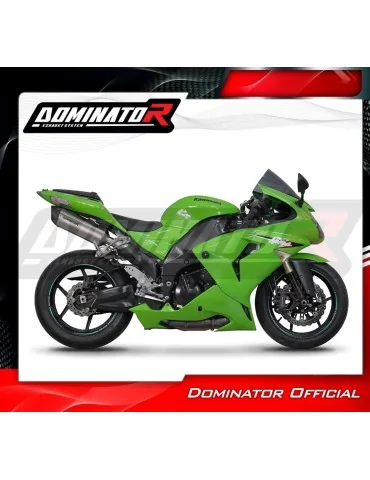 Silencieux slip-on Dominator HP6 Titane pour Kawasaki ZX10R (2006-2007) - réf. KA90DFT